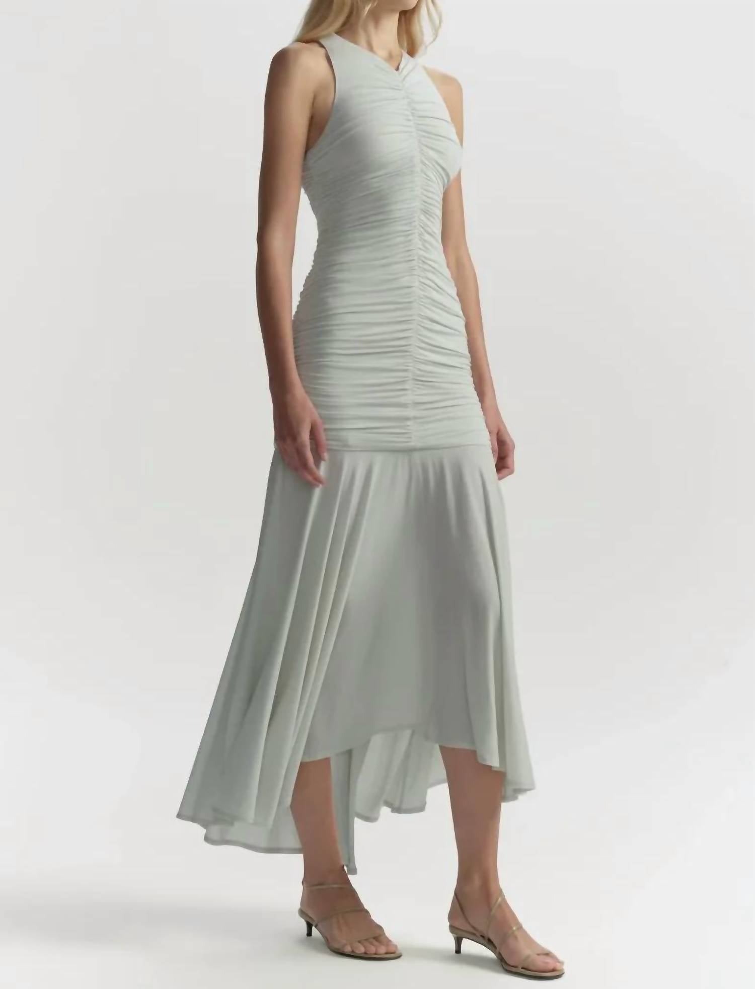 A.L.C. - Ayla Ruched Knit Midi Dress