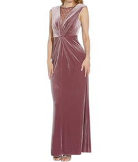 Adrianna Papell - Beaded Velvet Mermaid Gown