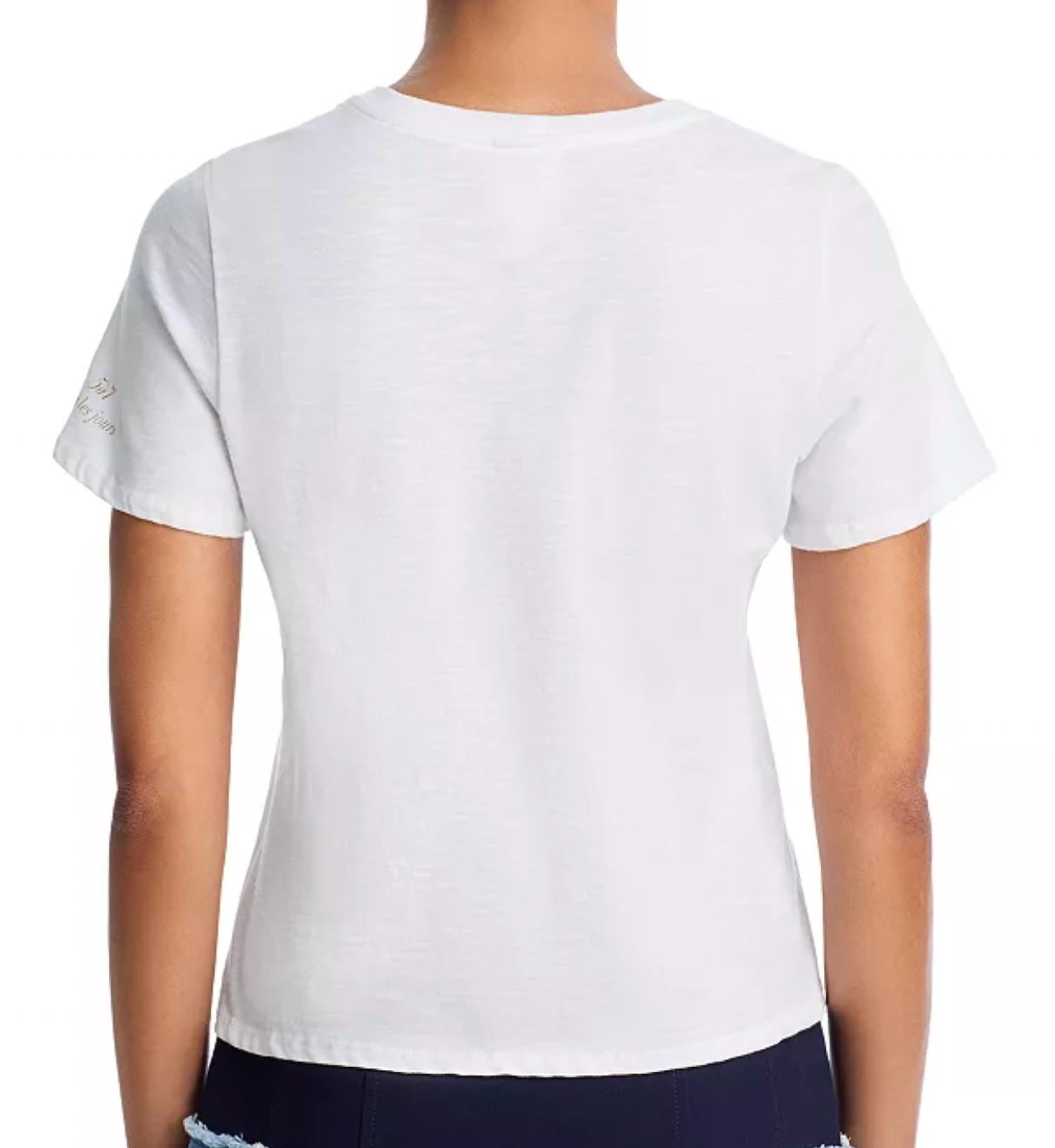 Cinq A Sept - Amour Heart Chain Shrunken Tee
