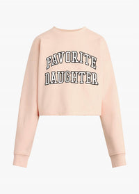 Favorite Daughter - The Cropped Collegiate Sweatshirt