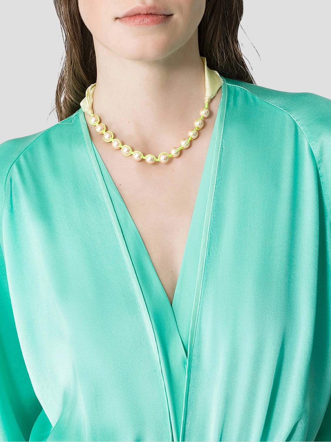 Forte Forte - Silk Satin Half Sleeve Dress