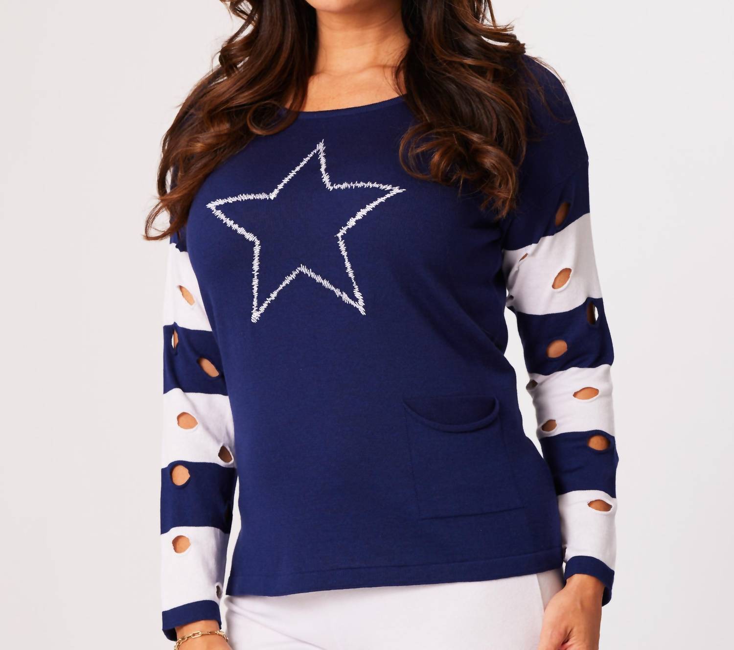 Angel Apparel - Star Scoop Neck Top