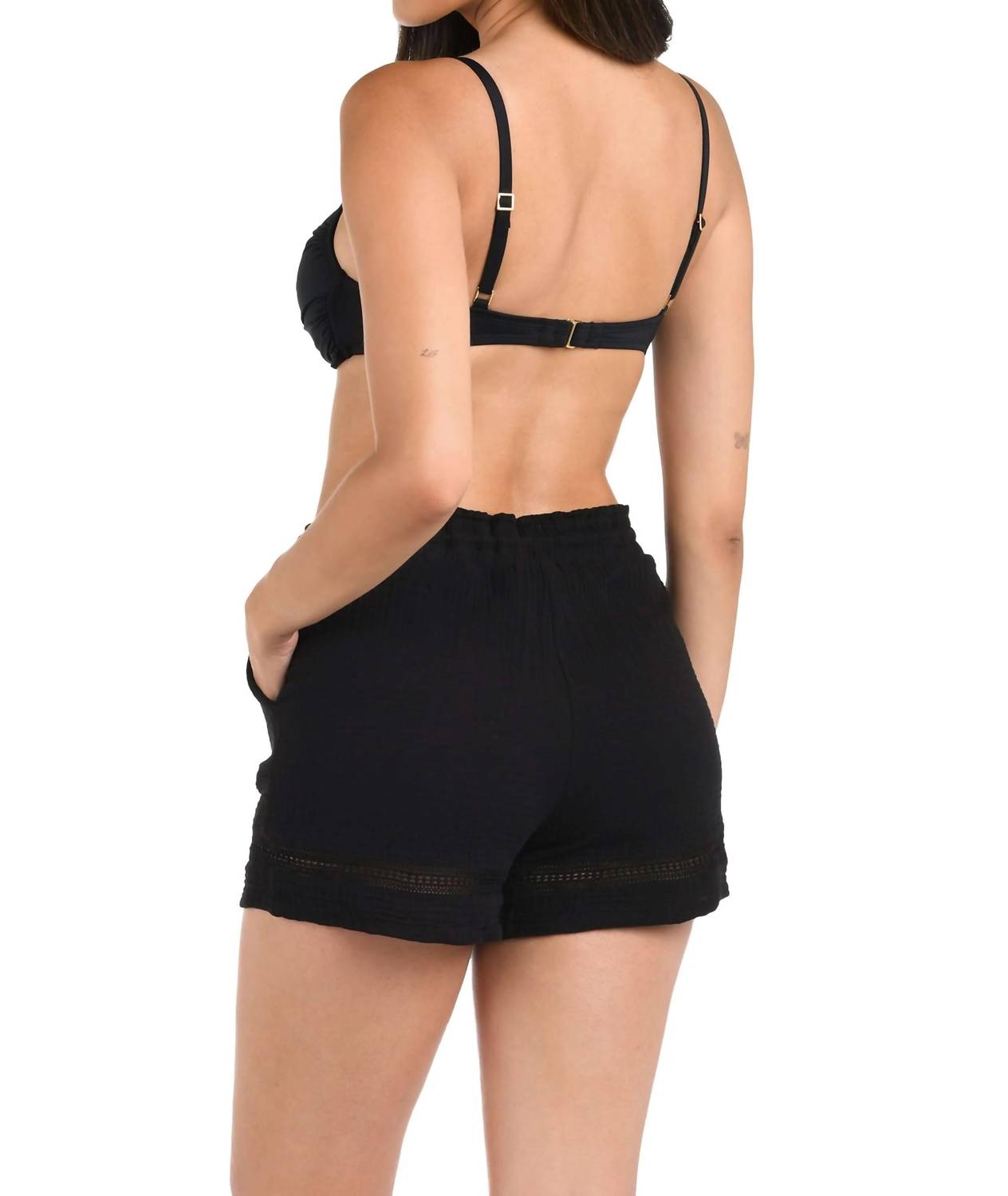 La Blanca - Women's Seaside Cotton Shorts Cover-up