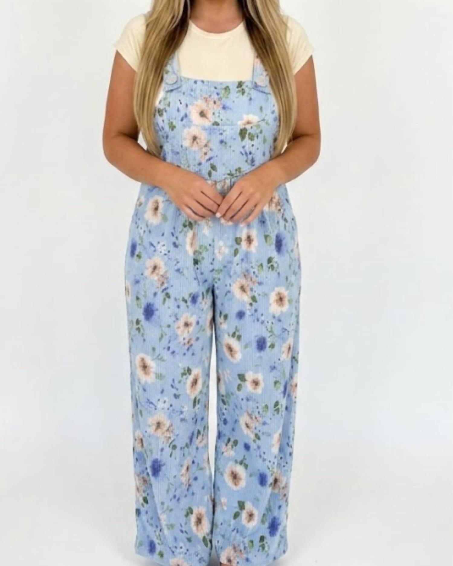 Blakeley - Karli Ribbed Spring Floral Karli Jumpsuit