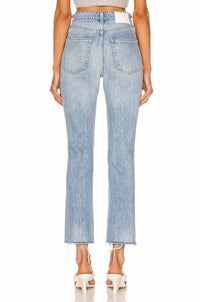 Grlfrnd - Karolina High Rise Straight Crop Jean