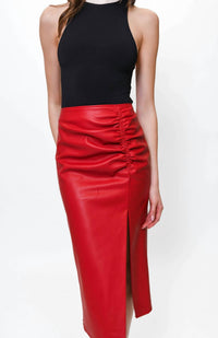 Hutch - Nelly Ruched Midi Skirt