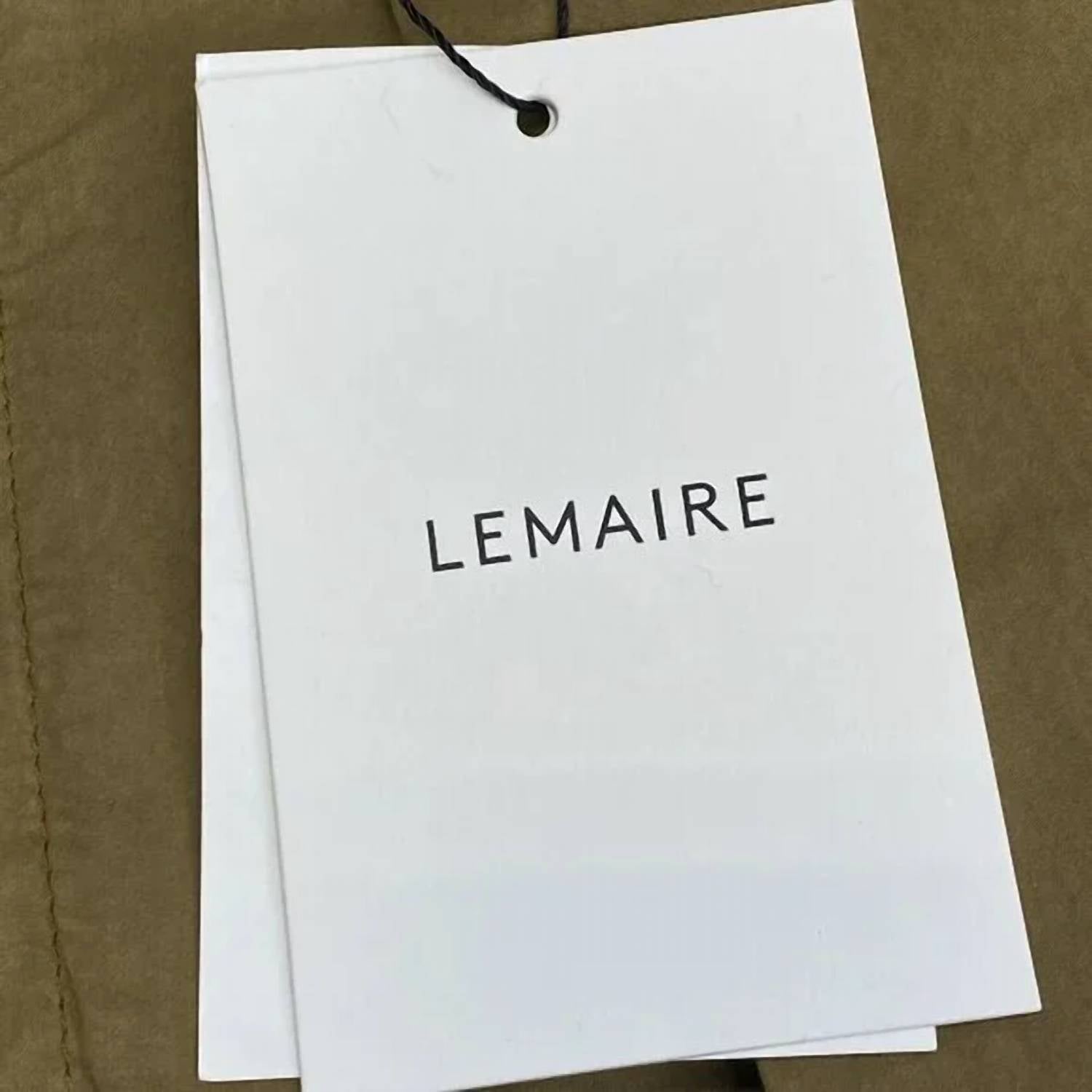 Lemaire Women's Garment-dyed Straight Leg Pants in brown - women's pants - view 9
