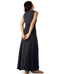STEVE MADDEN Jace Maxi Dress in faded black - women's dress - detail view