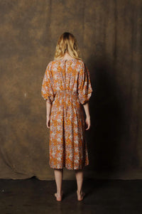Rora - Pull On V-neck Midi Dress