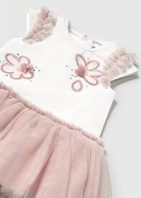 Mayoral - Girls' Floral Embellished Tutu Dress
