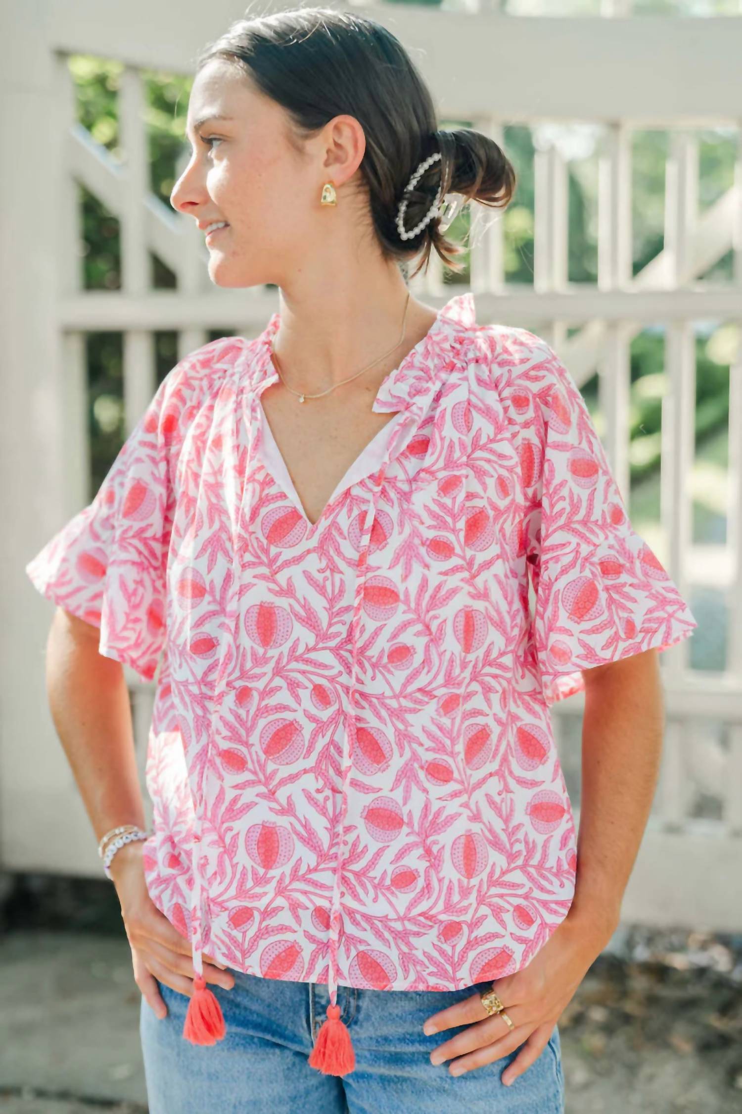 Victoria Dunn - Bristol V-neck Blouse