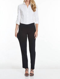 Slimsation By Multiples - Petite Pull-on Ankle Dress Pants With Pockets
