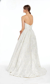 ALYCE PARIS Secret Strapless Ball Gown in ivory - women's dress - alternate view