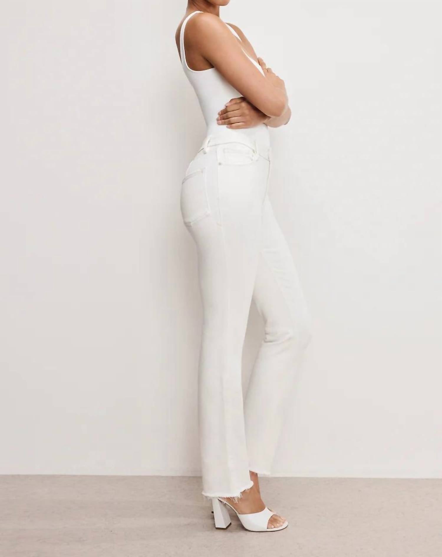 Good American - Soft Tech Good Icon Straight Jeans