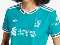 Adidas - Liverpool Football Jacquard V-neck Crop Top