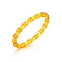 Gold & Honey - Women's Bamboo Lucite Slip On Bangle