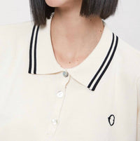 Ottod'Ame - Polo Top With Black Stripe