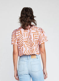 Self Contrast - Ottilie Crop Shirt
