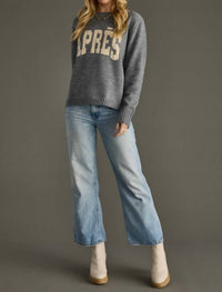 Panache Apparel Apres Ski Sweater in heather gray - women's sweater - view 4