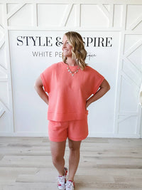 Stylive - Jenny Textured Lounge Shorts