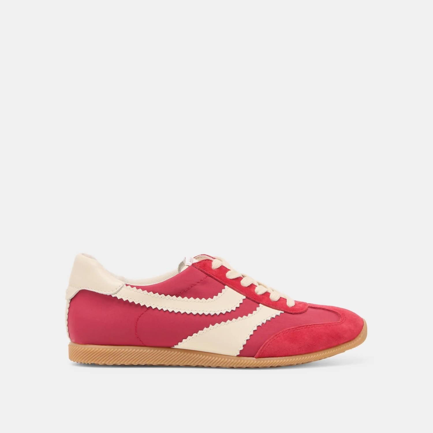 Dolce Vita Women's Limit Low-top Sneakers in crimson nylon - women's sneaker