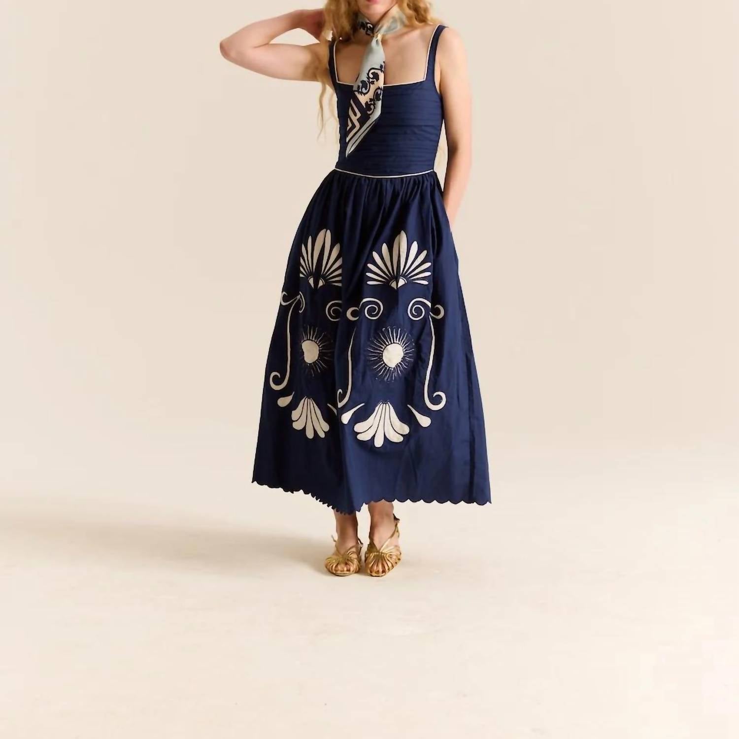 Carolina K - Almara Cotton Poplin Midi Dress