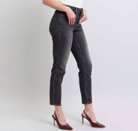 Judy Blue - Mid Rise Washed Tummy Control Slim Jeans
