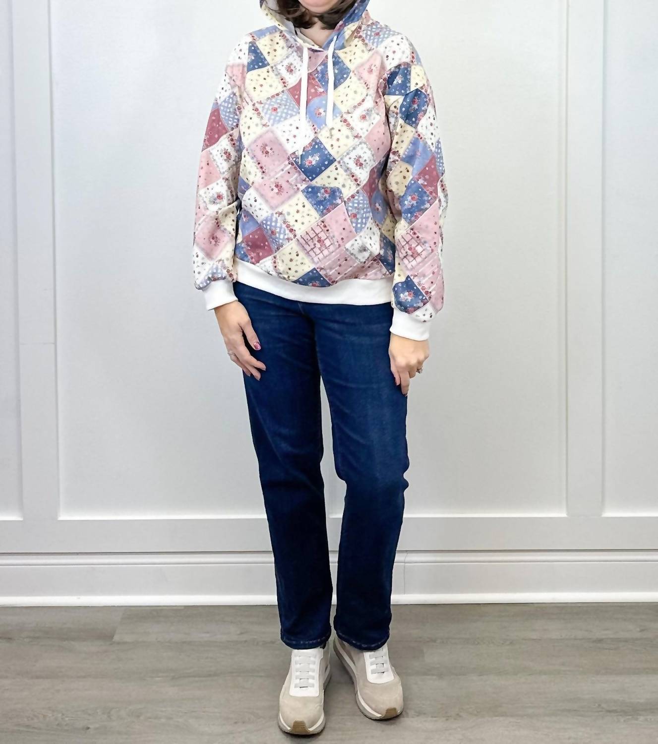Main Strip - Spring Patchwork Quilted Hoodie