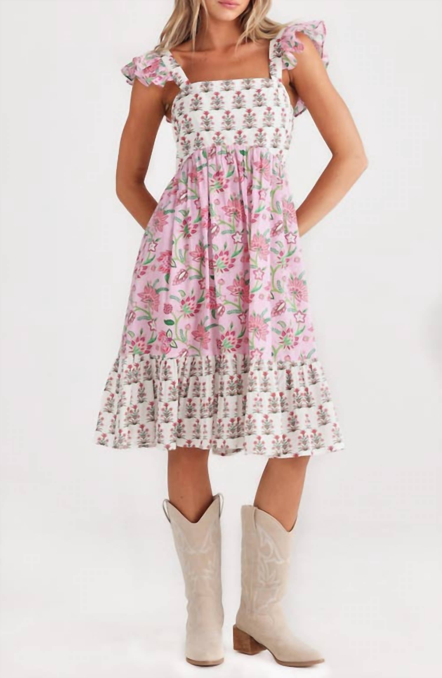 Talisman - Zoe Ruffle Hem Dress