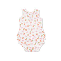 Angel Dear - Kids Little Peaches Ribbed Ruffle Tank Bodysuit