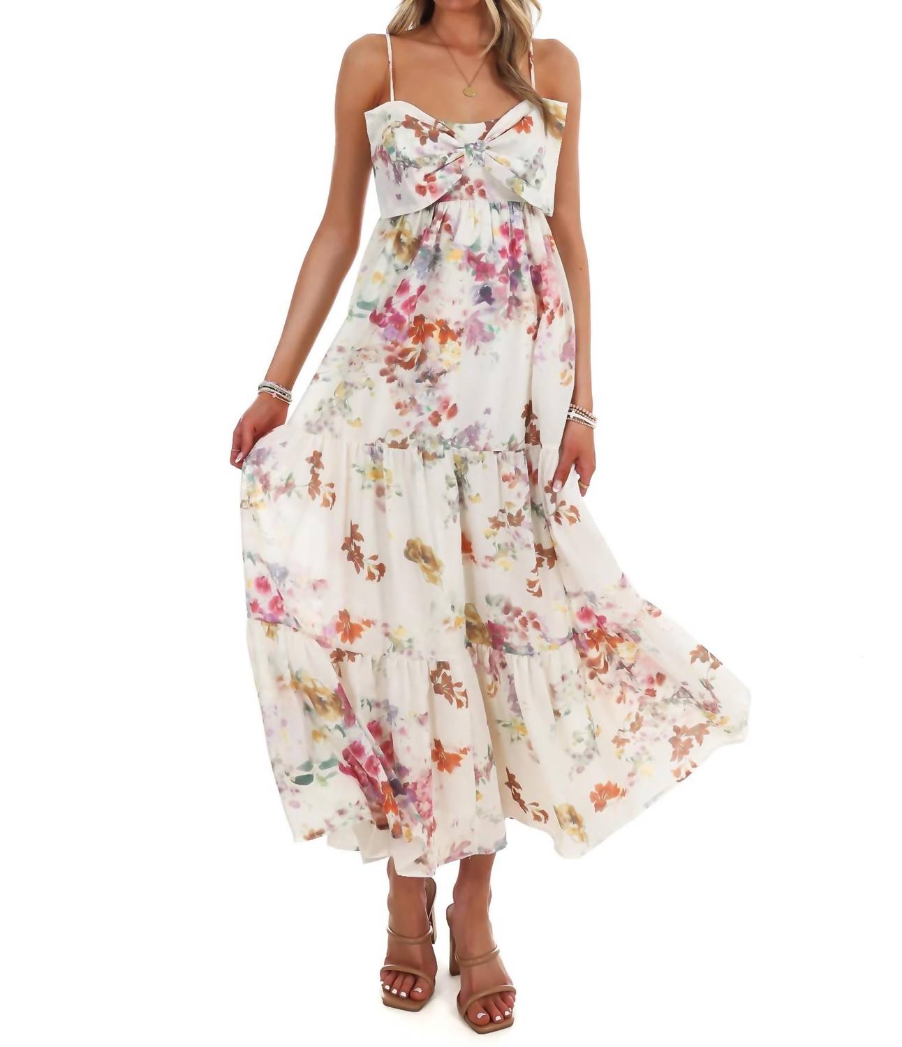 Storia - Women's Pretty In Petals Floral Maxi Dress
