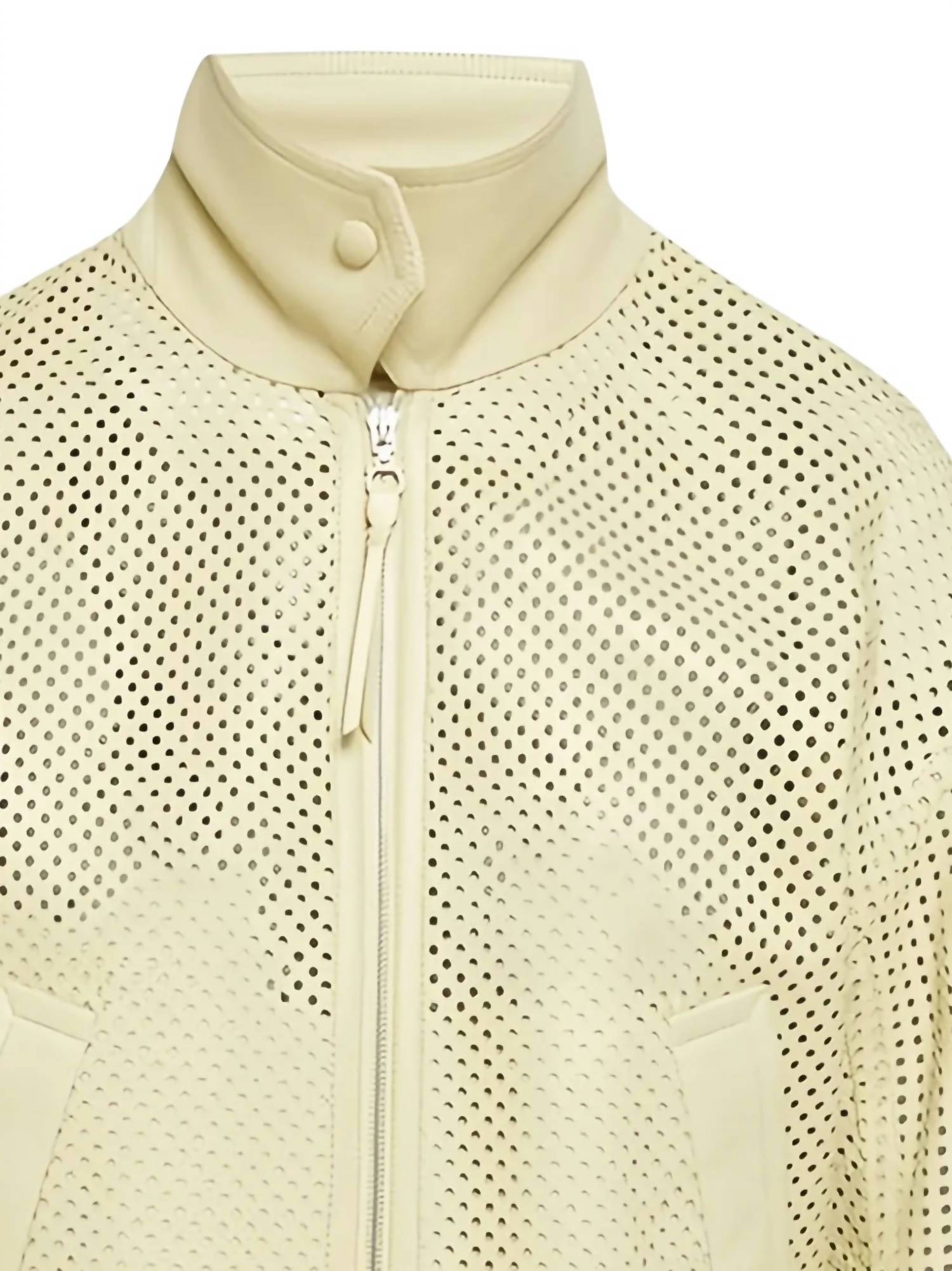 Salvatore Ferragamo - Women's Perforated Leather Jacket