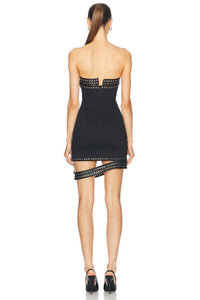 Ludovic de Saint Sernin Lucinda Bustier Dress in black - women's dress - view 4