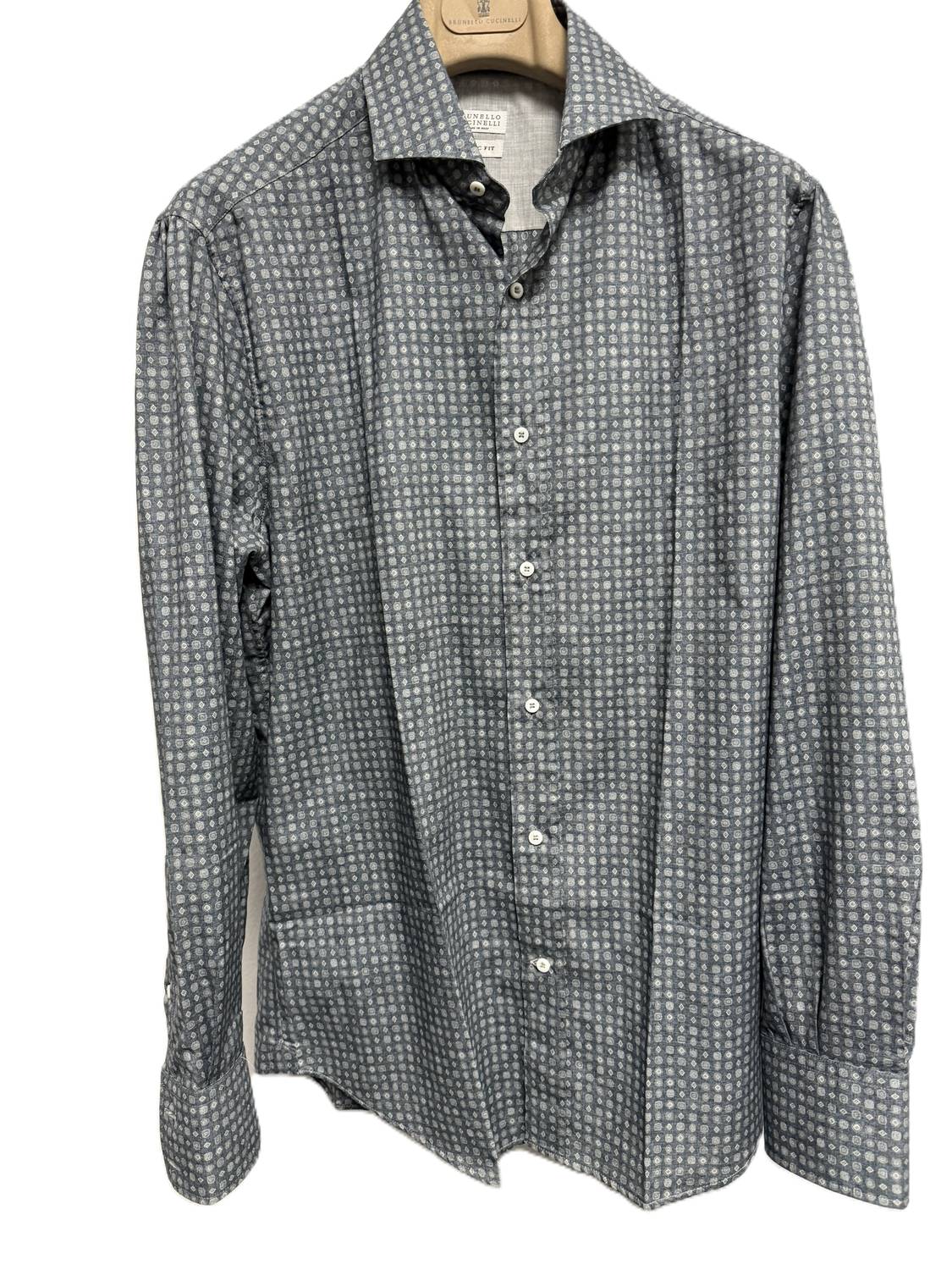 Brunello Cucinelli - MENS FOULARD PRINT SPORT SHIRT