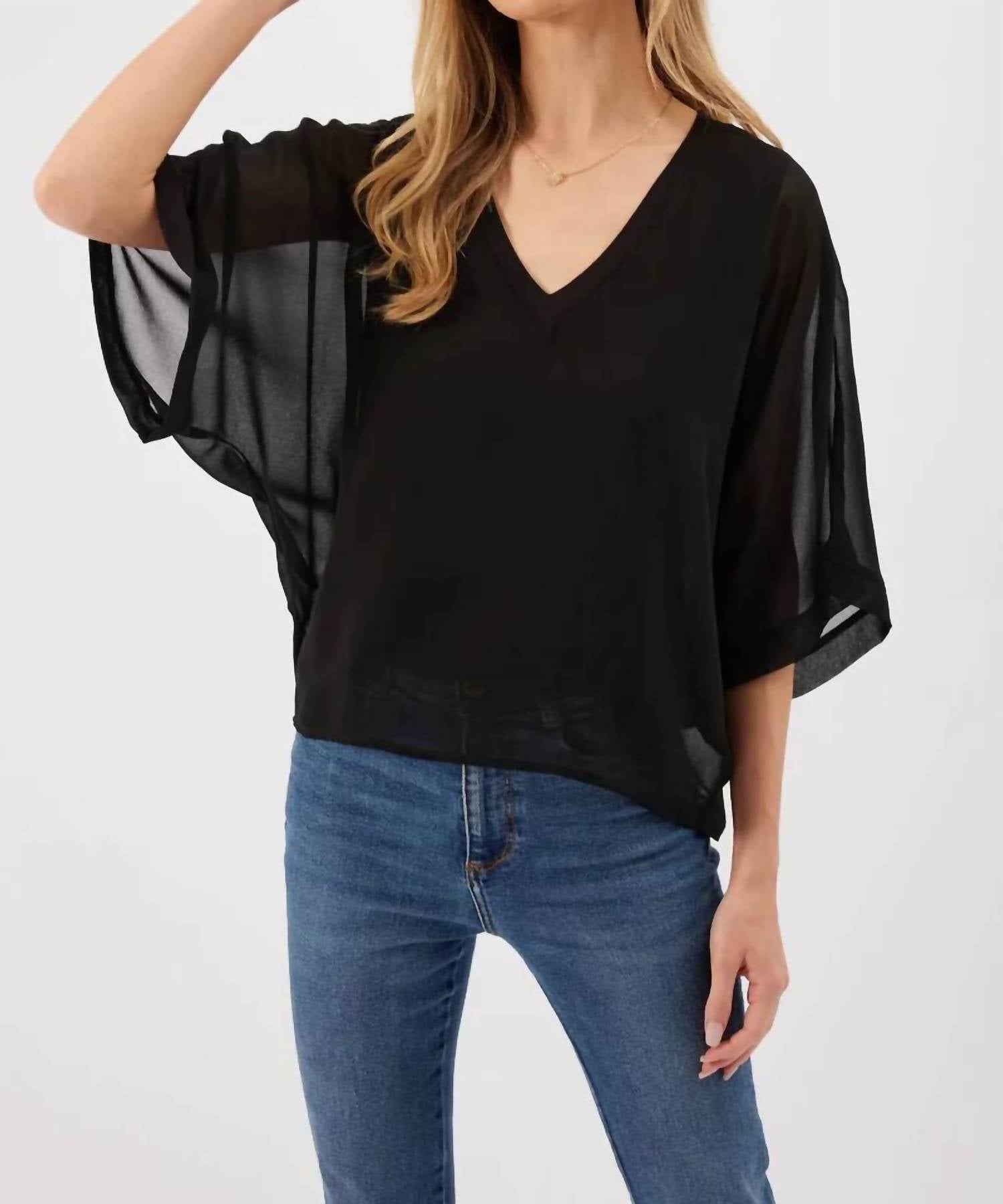 Kylie Paige - Opal Sheer Chiffon Top