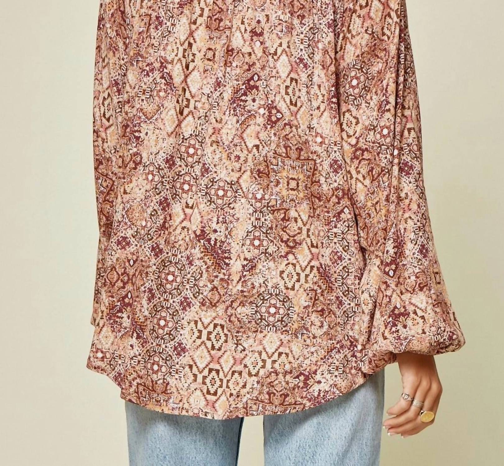 Andree By Unit - Embroidered Peasant Top