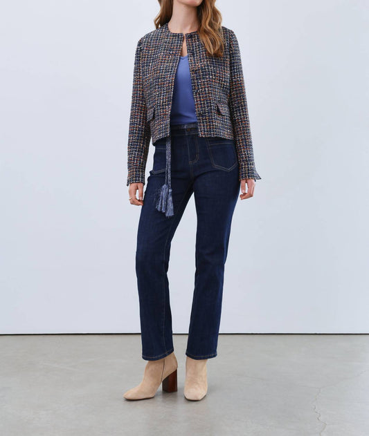 Fdj - Tweed Collarless Jacket