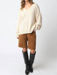 Olivaceous - Dulce Knit Top