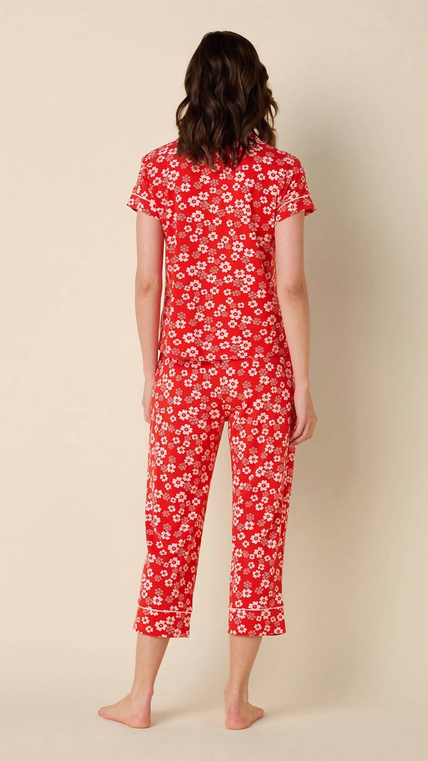 The Cat'S Pajamas - Cece Pima Knit Capri Set