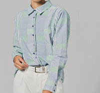 The Shirt - Fluorescent Block Boyfriend Shirt