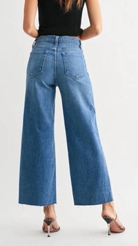 Just Black Denim - High Rise Scissor Cut Wide Leg Jeans