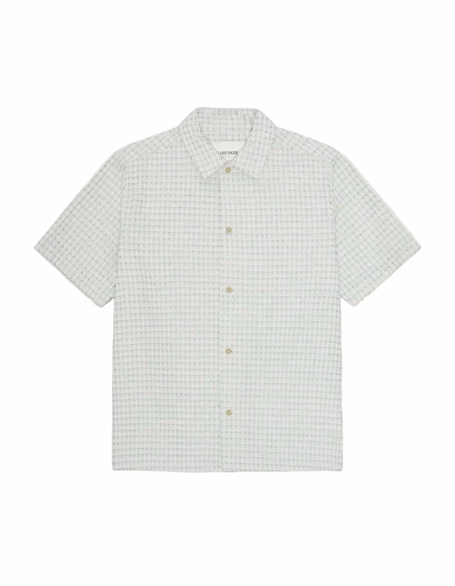 Les Deux - Men's Check Seersucker Short Sleeve Shirt