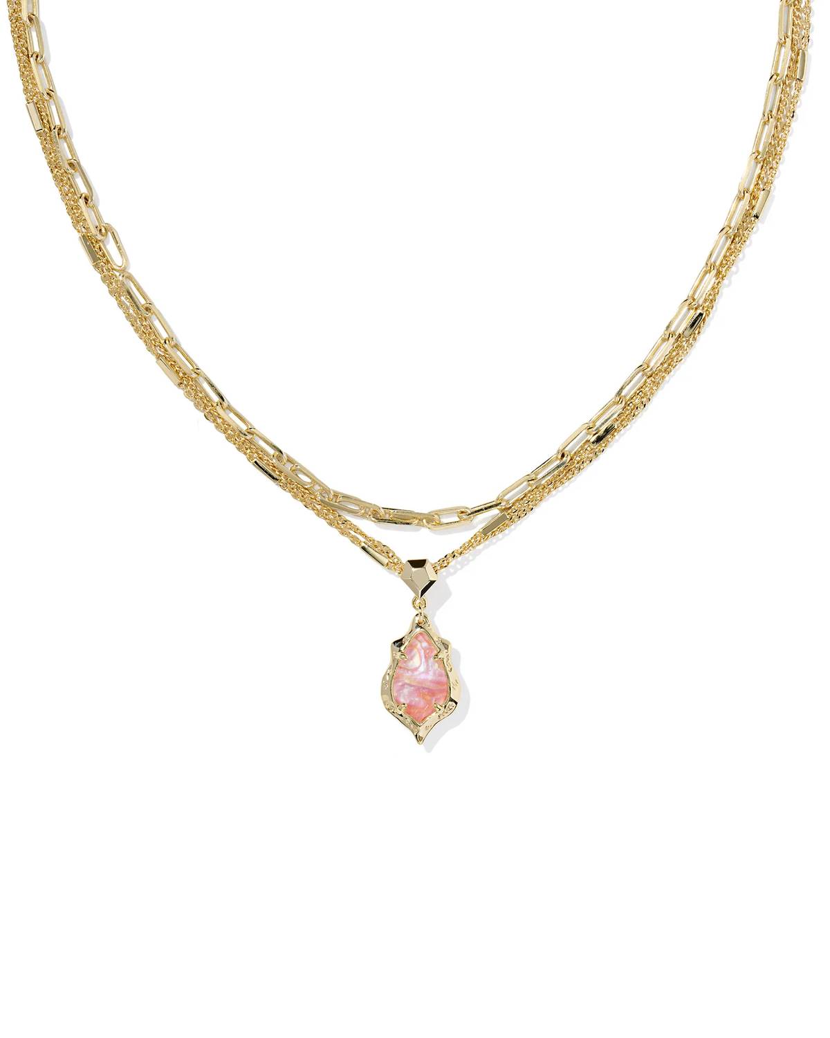 Kendra Scott - Women's Adriana Scallop Frame Multi Strand Necklace