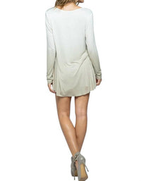 Vocal Apparel - Tie Dye Ombre Sequin Long Sleeve Top