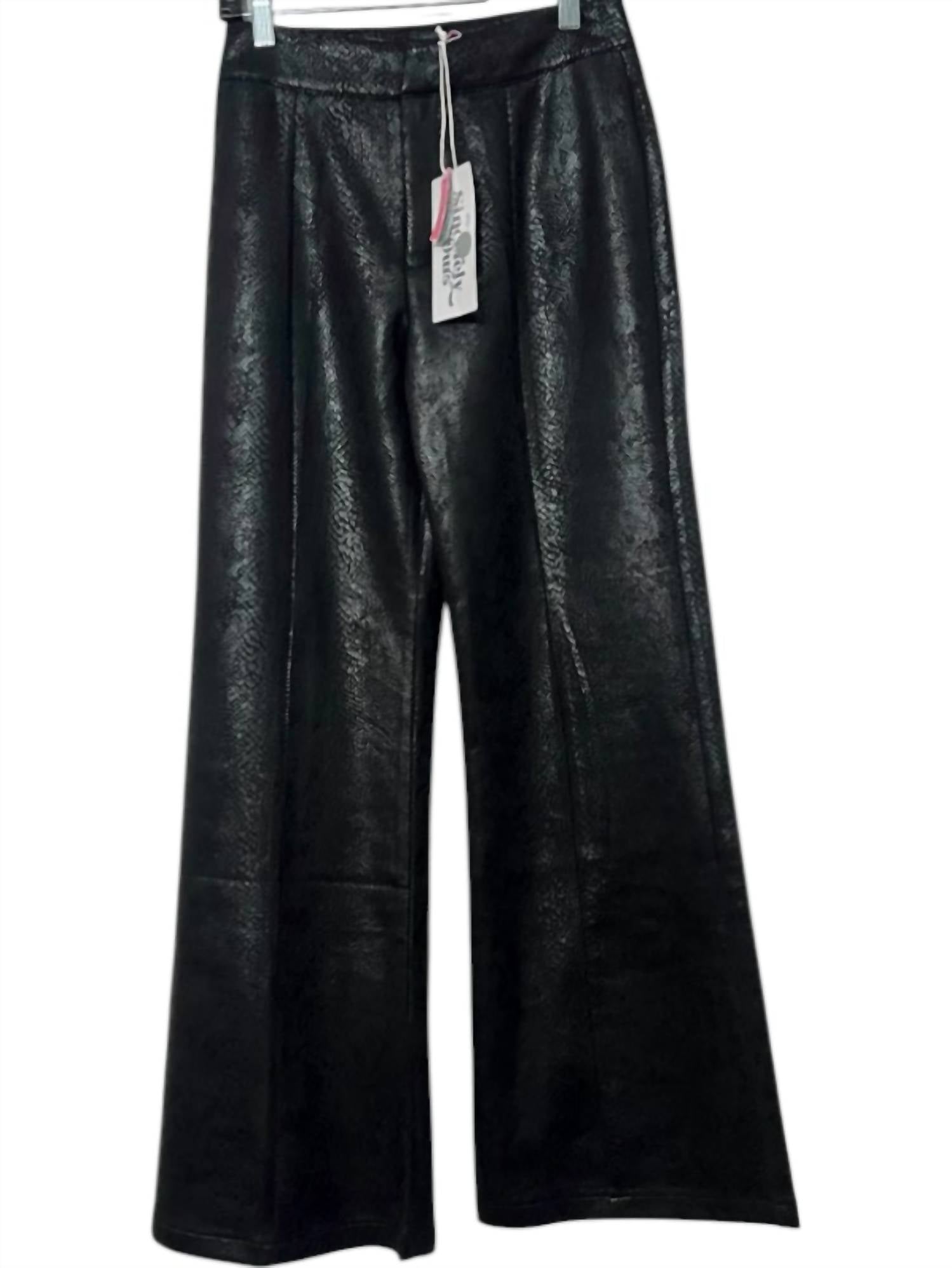 Sincerely Ours - Snake Print Wide Leg Pants