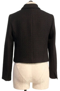 DREW Chris Tweed Jacket in black - women's jacket - alternate view
