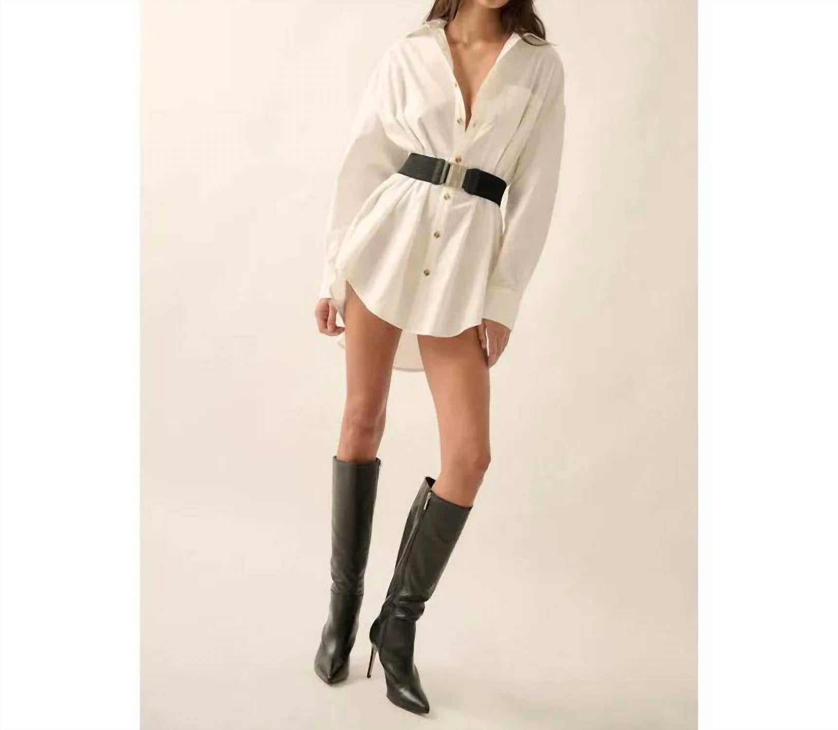 Promesa - Oversized Pocket Shirt Dress