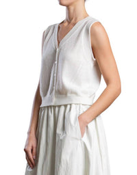 Pharoah - Tally Vest In Dulce Knitwear