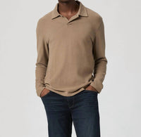 Paige Hammond Long Sleeve Polo in highlands - men's shirt