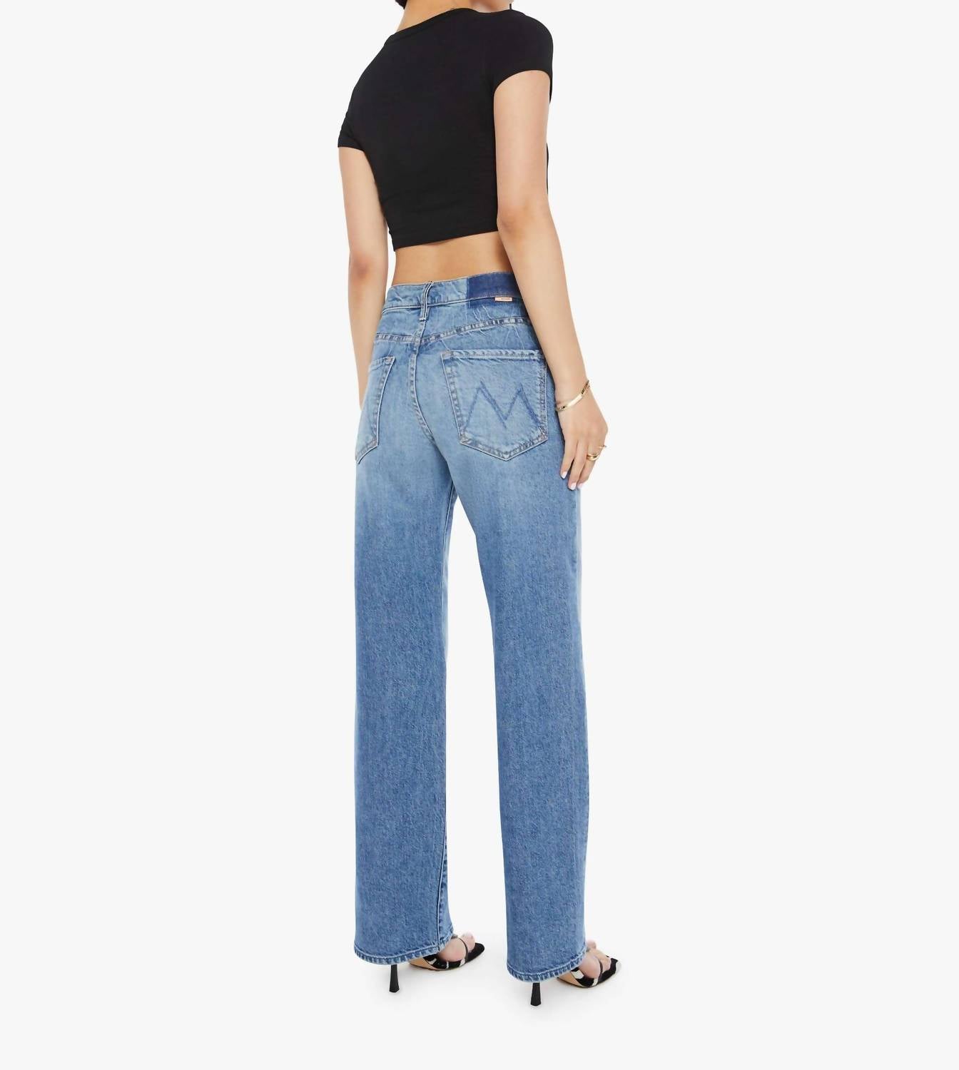 Mother - Lil Mid Rise Tunnel Vision Sneak Jeans